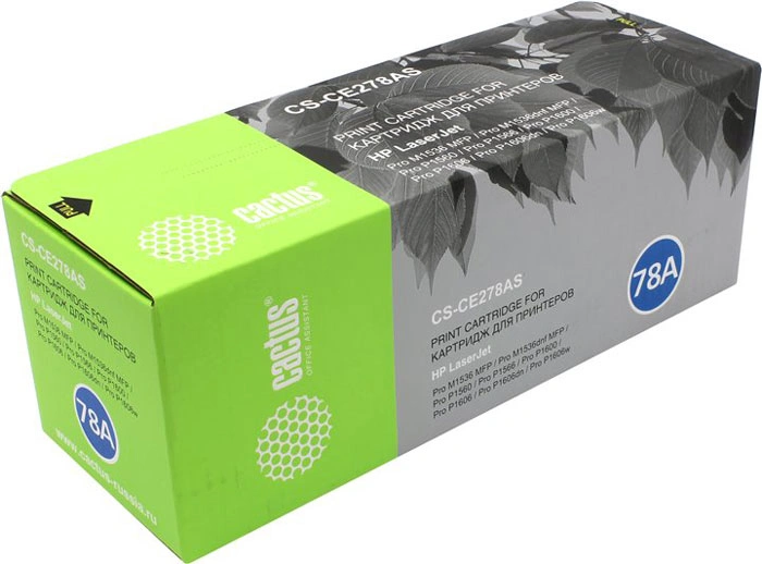 Картридж лазерный Cactus CS-CE278AS для HP, 2100 стр. черный