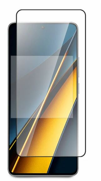 Защитное стекло для смартфона Xiaomi Redmi 12 | Xiaomi Redmi 13 | Poco M6 Pro - полноэкранное с рамк