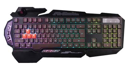 Клавиатура проводная A4Tech Bloody B314 Rainbow Led черный