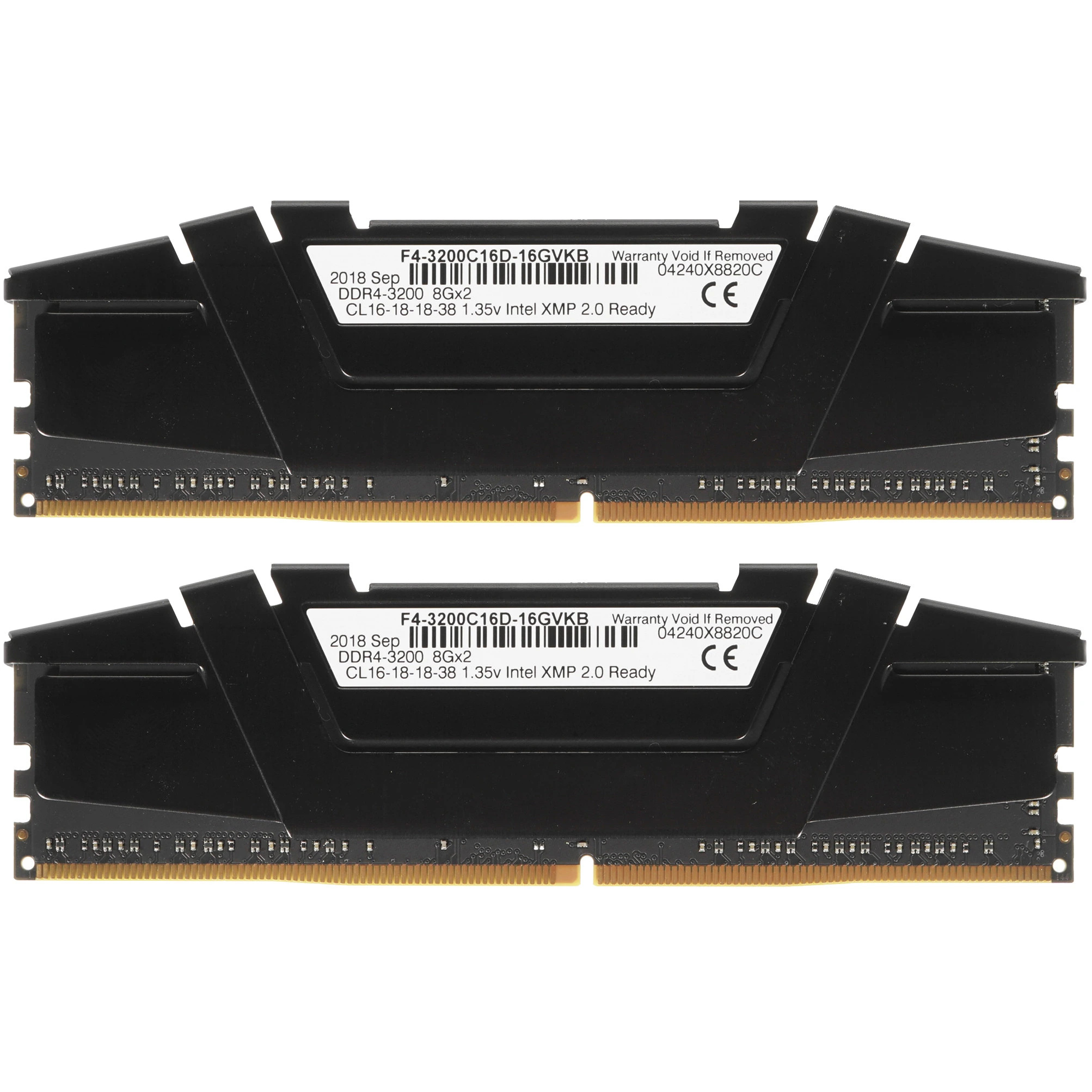 Модуль памяти DDR4 16Gb PC4-25600 3200MHz G.Skill Ripjaws V (Kit of 2)