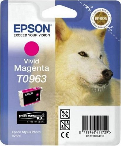 Картридж струйный EPSON T09634010 для Epson Stylus Photo R2880, пурпурный