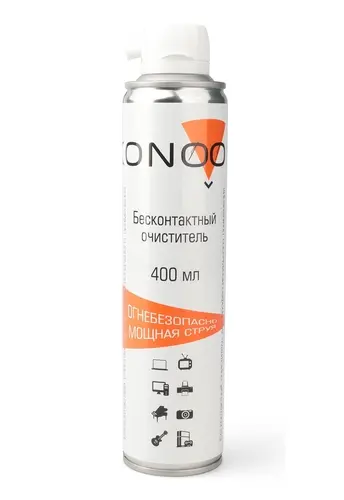 Сжатый воздух KONOOS KAD-400F - бесконтактный очиститель, огнебезопасный, 400мл