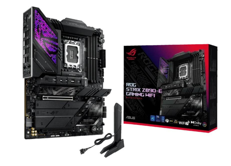 Материнская плата Socket-1851 Asus ROG STRIX Z890-E GAMING WIFI (Z890) 4*DDR5 HDMI DP ATX