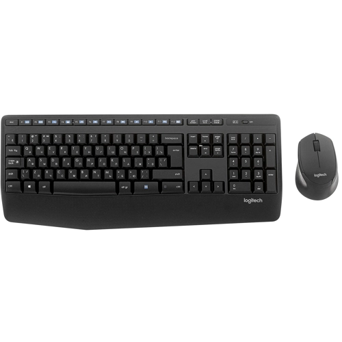 Комплект беспроводной (клавиатура+мышь) Logitech MK345 Wireless Combo USB черный
