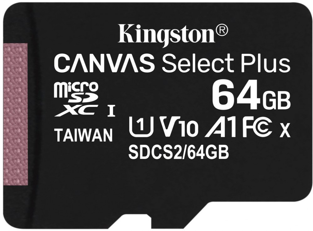 Карта памяти microSD 64Gb Kingston microSDXC Class 10 UHS, без SD адаптера