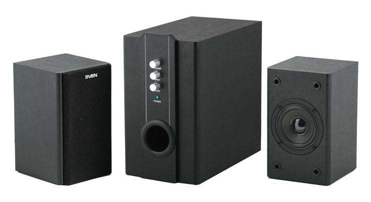 Акустическая система SVEN SPS-820 дерево, black (2x10W+18W)