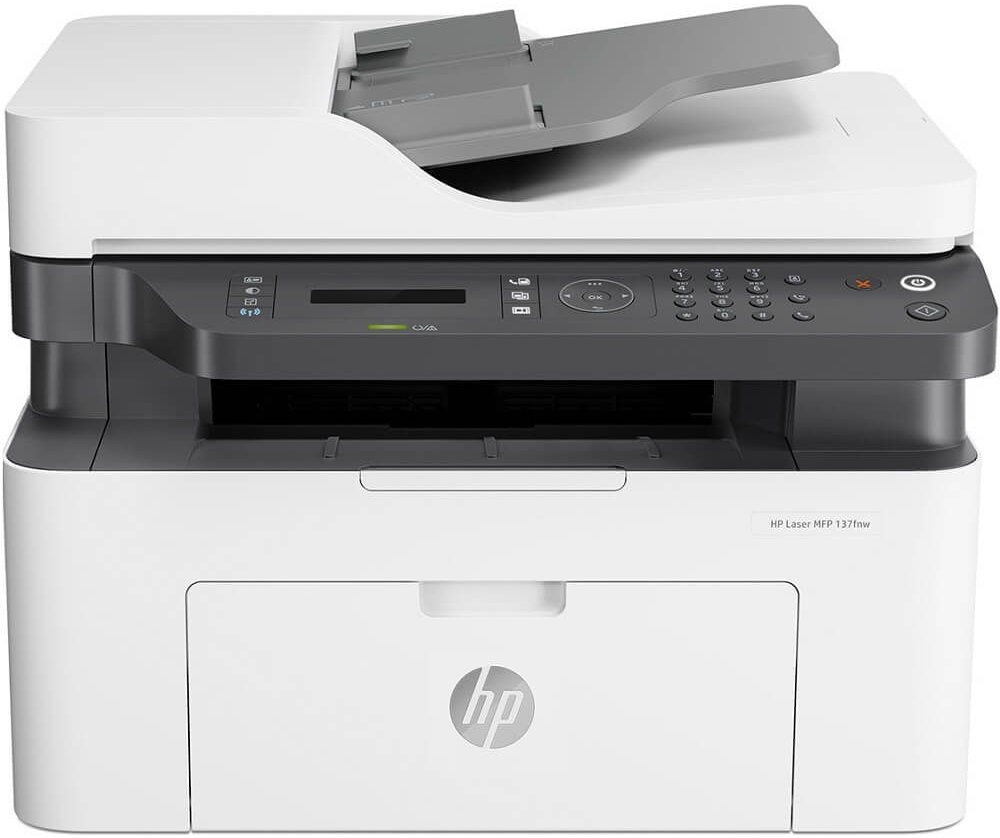 МФУ HP Laser 137fnw (A4, ч/б, 20 стр/мин, факс, ADF, USB&LAN&WiFi)