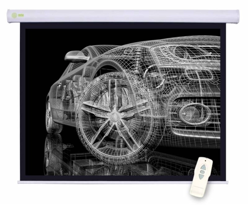 Экран для проектора Cactus 150x150см Motoscreen CS-PSM-150x150 1:1 настенно-потолочный рулонный (моторизованный привод)