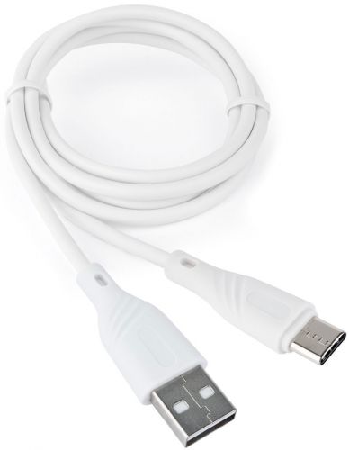 Кабель USB-A < - > USB-C, 1.0м, Cablexpert Classic 0.2, белый