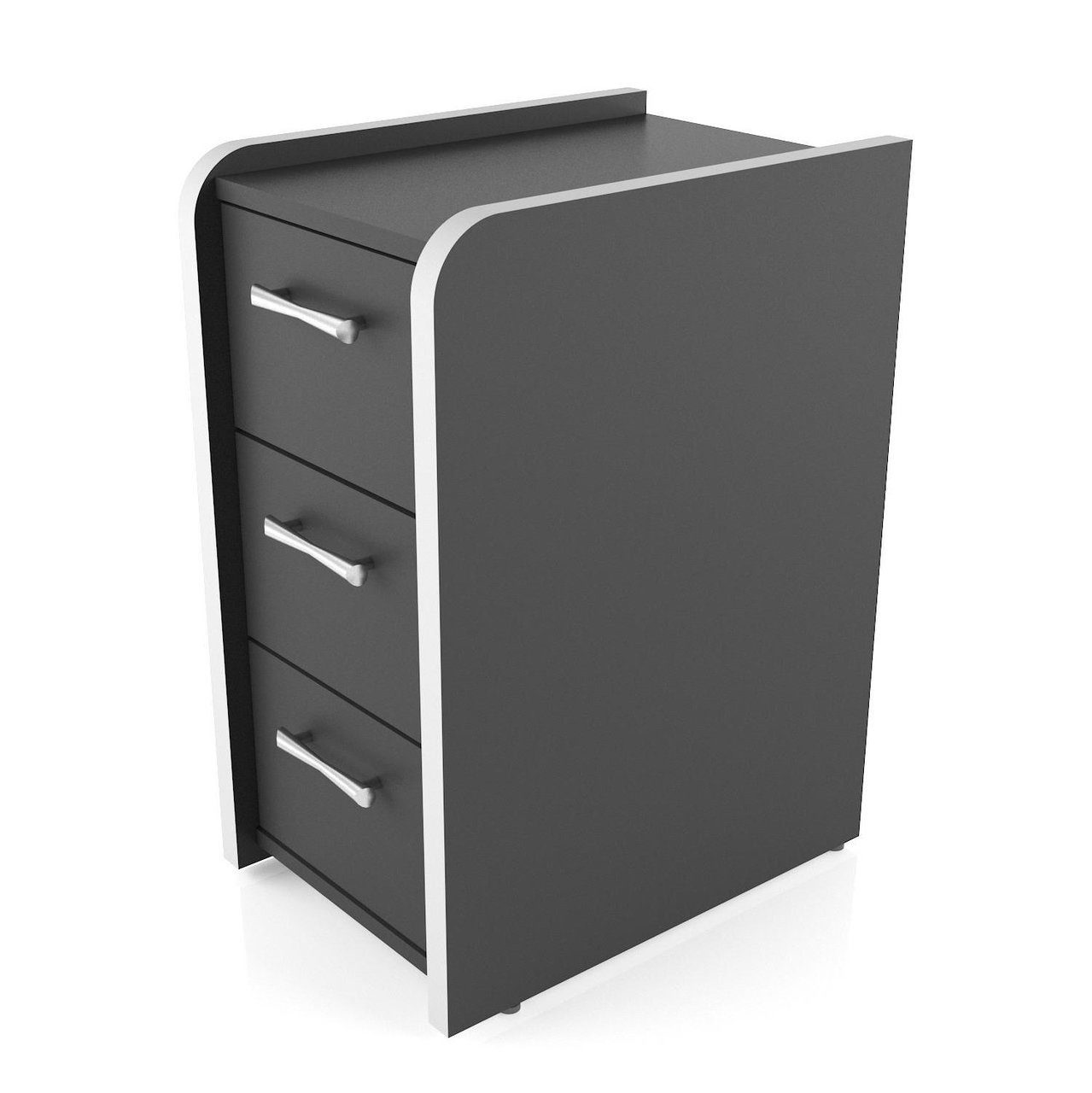 Тумба MaDXRacer COMFORT GTB черный, кромка белая