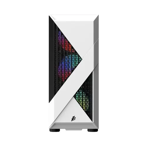 Корпус 1STPLAYER FIREROSE F3-A-WH-4F1 ARGB ATX белый