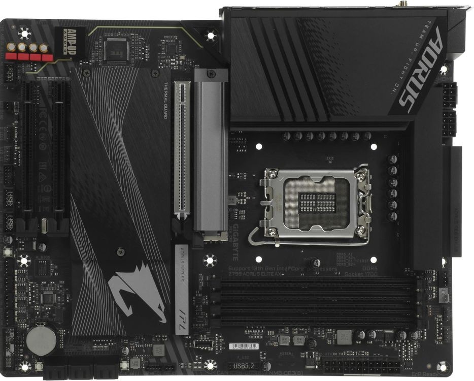 Материнская плата Socket-1700 Gigabyte Z790 AORUS ELITE AX (Z790) 4*DDR5 3*PCI-Ex16 Sata HDMI DP ATX