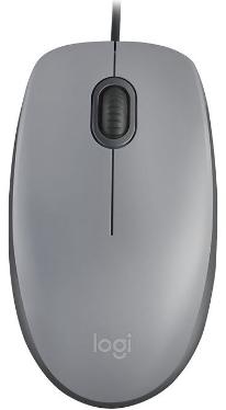 Мышь проводная Logitech M110 Silent USB Grey