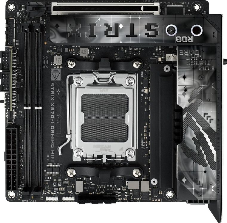 Материнская плата Socket AM5 ASUS ROG STRIX X870-I GAMING WIFI (X870) 2*DDR5 HDMI mini-ITX