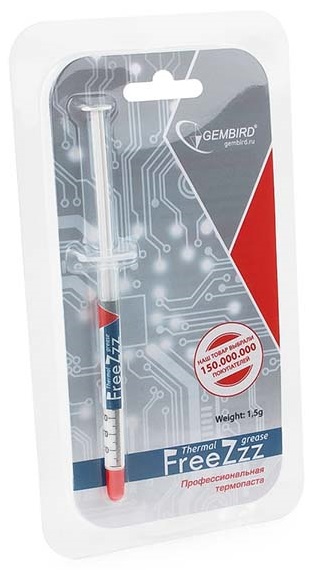 Термопаста Gembird FreeZzz - 1.5гр,