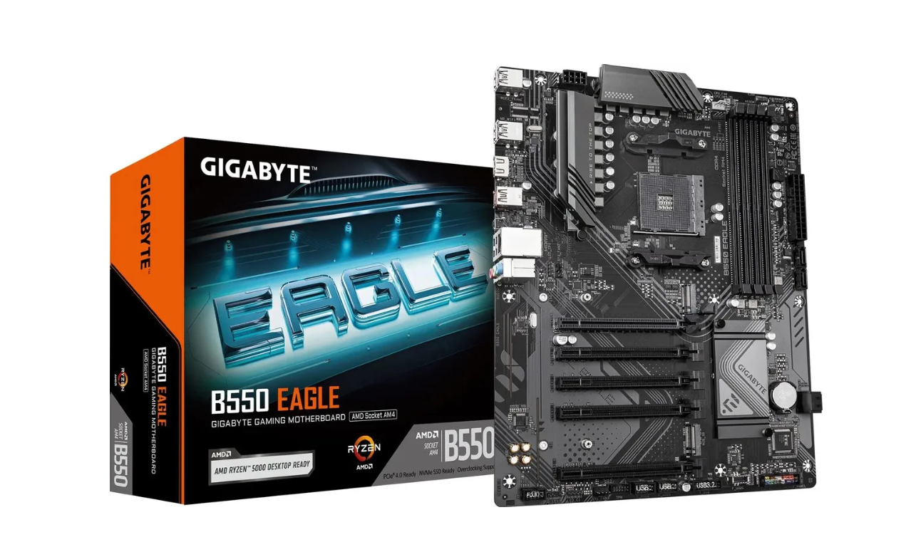 Материнская плата Socket AM4 Gigabyte B550 EAGLE (B550) 4*DDR4 HDMI ATX