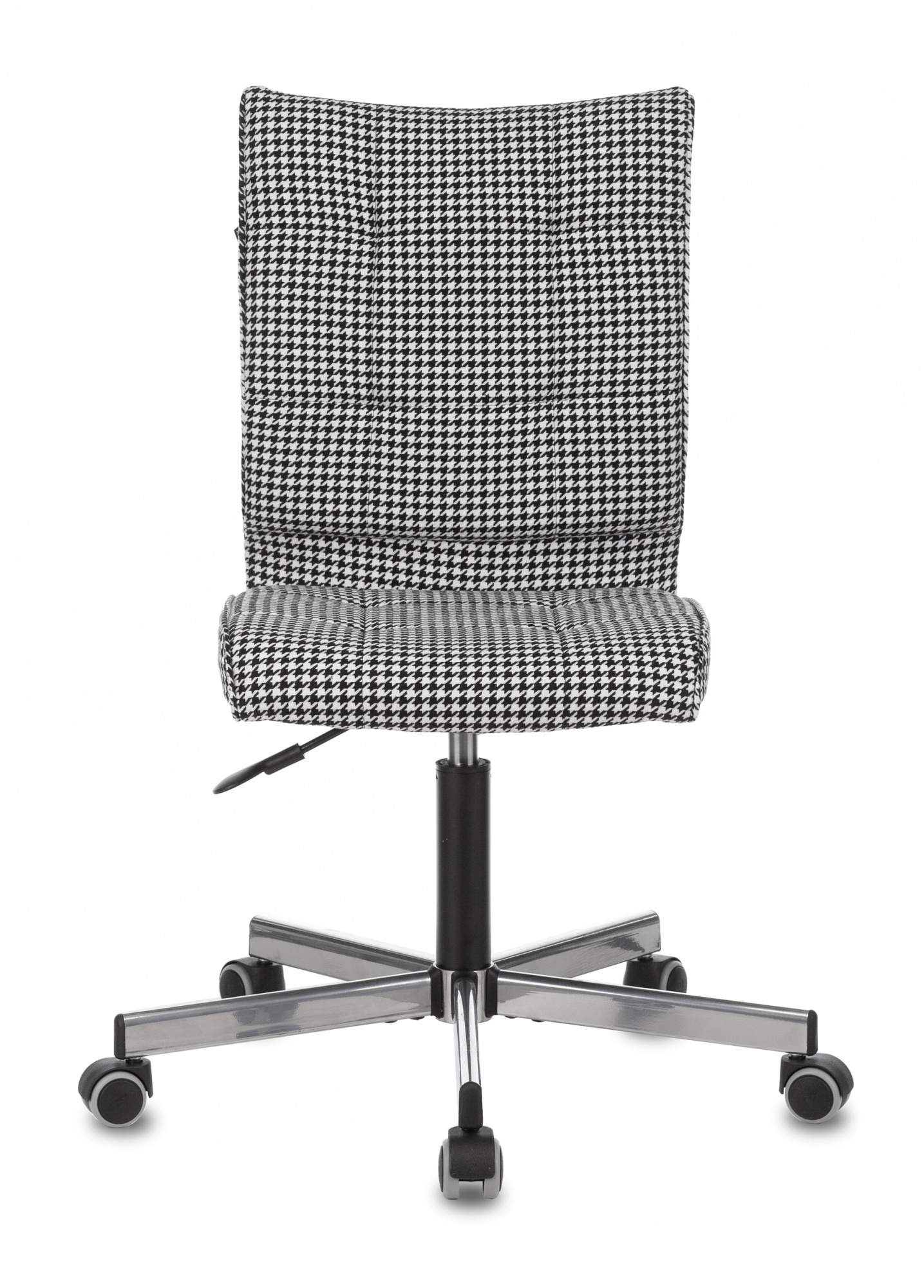 Кресло Бюрократ CH-330M (ткань, без мех. качания, крест. металл, до 120 кг) Черно-Белое