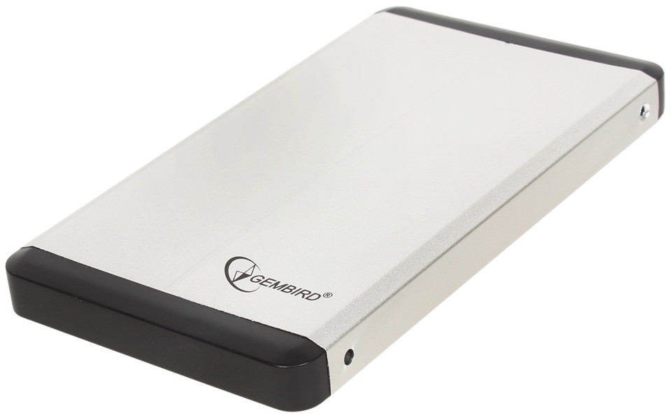Внешний контейнер USB3.0 -> SATA 2.5", Gembird EE2-U3S-2-S, алюминий, серебристый