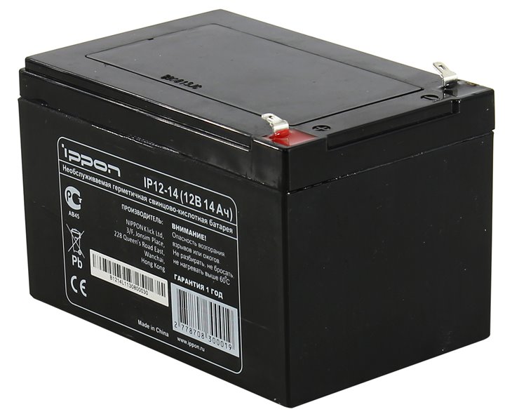 Аккумулятор для ИБП 12V, 14.0Ah, Ippon IP 12-14