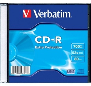 Диск CD-R 700 Mb Verbatim 52x Slim Case
