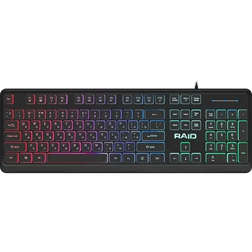 Клавиатура проводная Defender Raid GK-778DL Rainbow Led черный