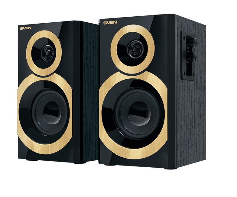 Акустическая система SVEN SPS-619 (2x10W, дерево) золотистый