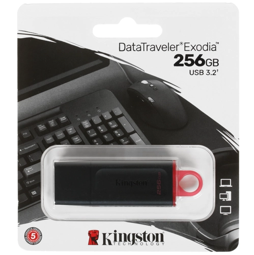 Флешка 256Gb Kingston DataTraveler Exodia USB3.2 Gen1