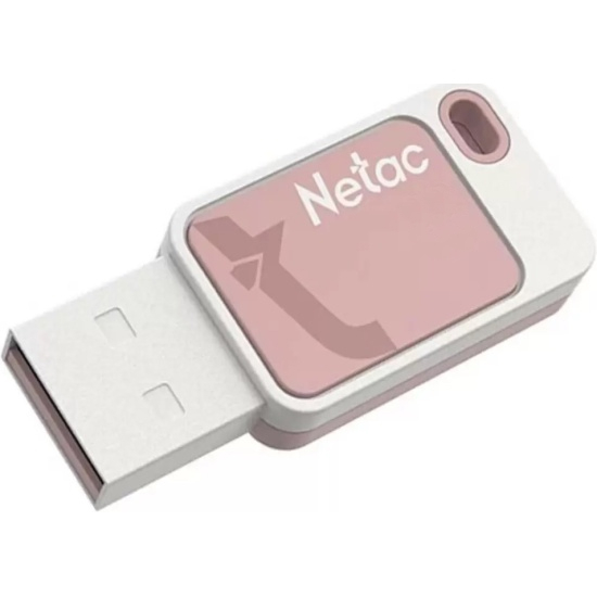 Флешка 64Gb Netac UA31 USB2.0, пластик, розовая