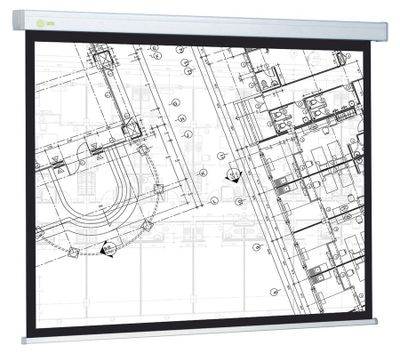 Экран для проектора Cactus 104.6x186см Wallscreen CS-PSW-104X186-BK 16:9 настенно-потолочный рулонный черный