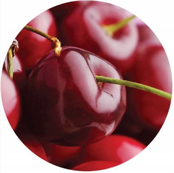 Коврик для мыши BURO [BU-T60029] Вишня, 200x200x1.5мм, резина, нескользящая основа