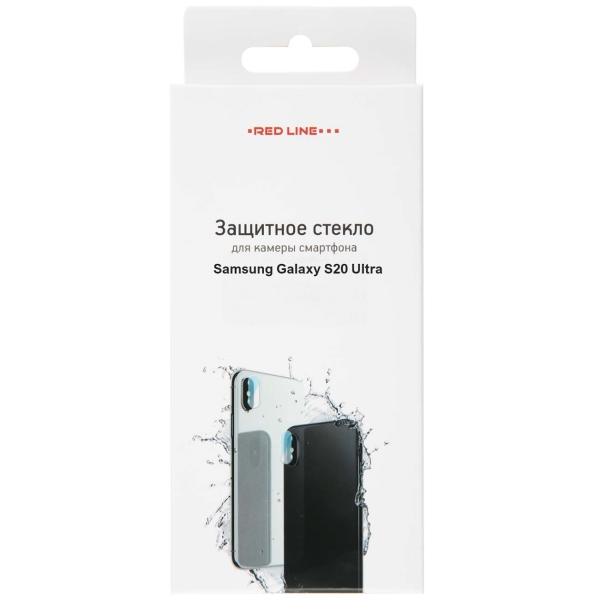 Защитное стекло для камеры смартфона Samsung Galaxy S20 Ultra - Redline прозрачное