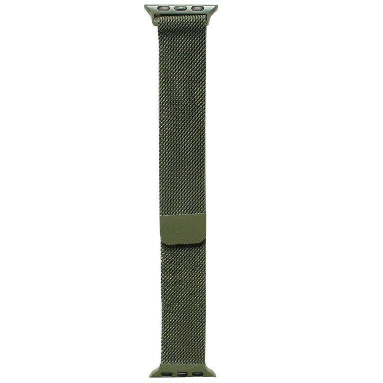 Ремешок Gurdini Milanese Loop Apple Watch 42/44/45/49mm Pine Green (зеленая сосна)
