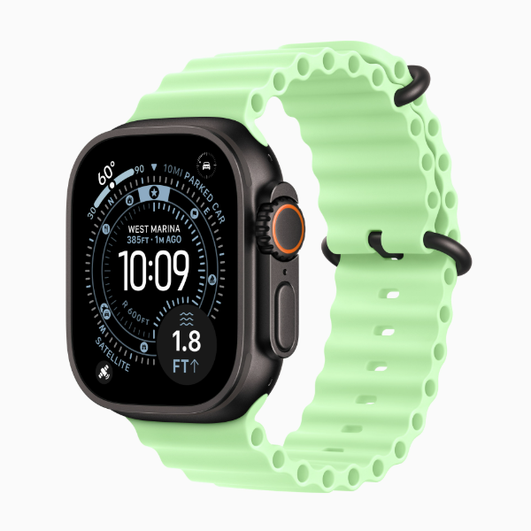 Смарт-часы Apple Watch Ultra 3 49mm Black Ocean Band Neon Green (черный/неоновый)