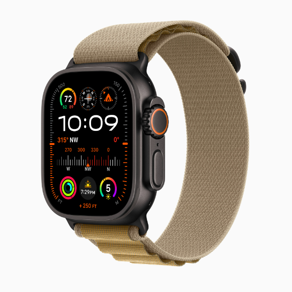 Смарт-часы Apple Watch Ultra 2 2024 49mm Black Alpine Loop Tan (черный/бежевый)