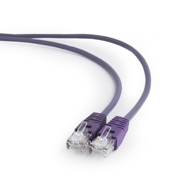 Кабель патч-корд Patch cord кат.5e  1.5м, Cablexpert, многожильный, фиолетовый