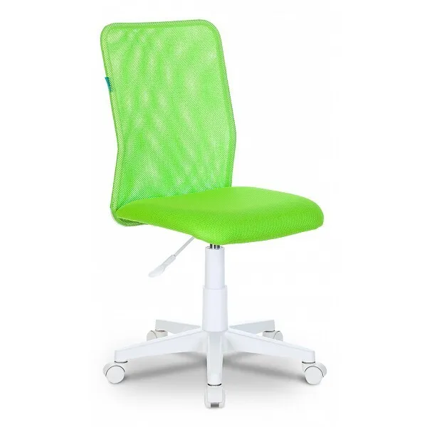 Кресло Бюрократ KD-9 (сетка/ткань, без мех. качания, крест. пластик, до 80 кг) Салатовый