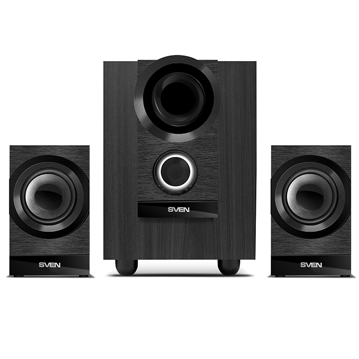 Акустическая система SVEN MS-150 black (2x3.5W+8W) дерево