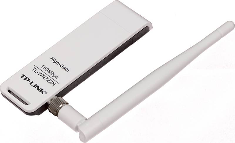 Сетевая карта USB2.0 TP-Link TL-WN722N (802.11b/g/n, до 150Mbps, 2.4GHz)