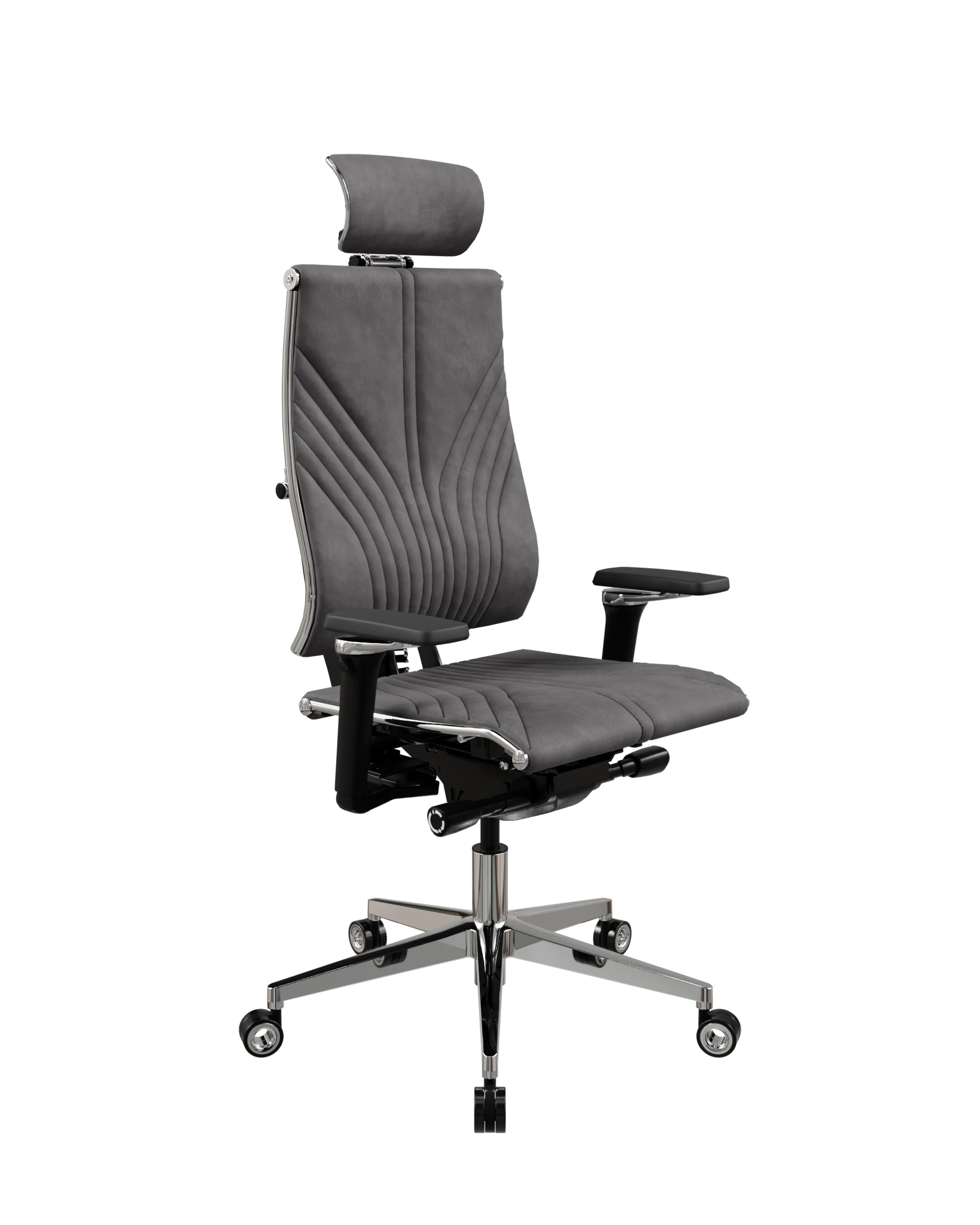 Кресло МЕТТА Y 4DF B2-12D (AE.F.14.13A) - Велюр(Гойя LE) Темно-Серый