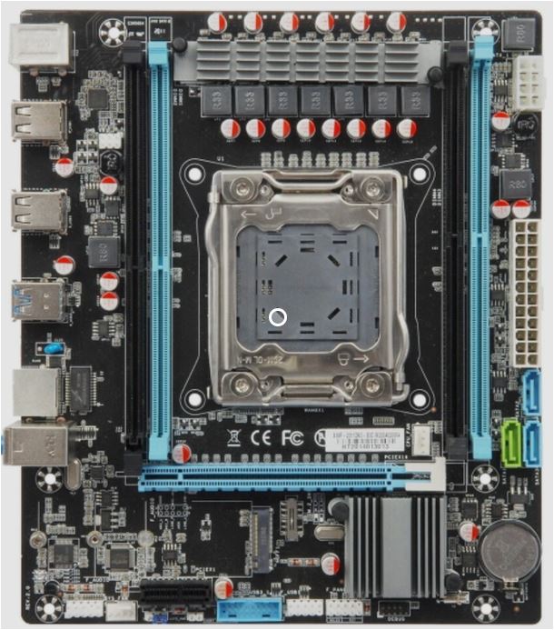 Материнская плата Socket-2011 Esonic X99F-2011EK3-B0 (X99) 4*DDR4 1*PCI-Ex16 1*PCI-Ex1 1*M.2 mATX