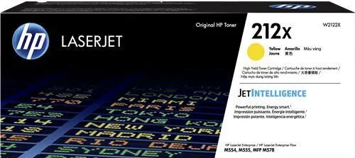 Картридж лазерный HP 212X (W2122X) для HP CLJ Enterprise M554/M555 желтый