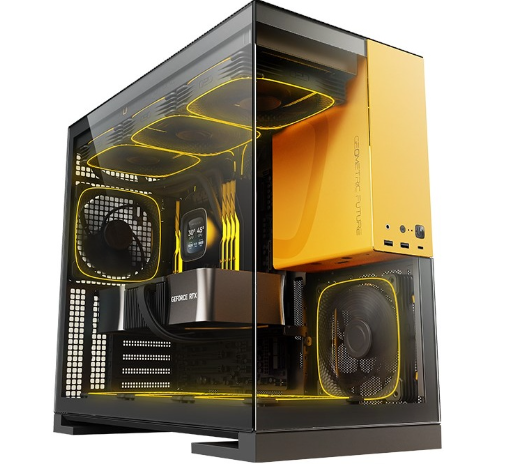 Корпус Geometric Future Model 5 ATX чёрный/Yellow