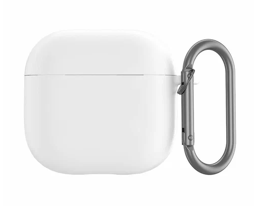 Чехол для наушников Apple Airpods 4 - Gurdini силиконовый, белый