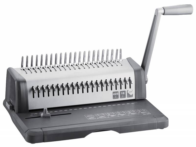 Брошюровщик Deli E3873 (A4, перфорирует 18л, сшивает 425л, отверстие 3*8мм)