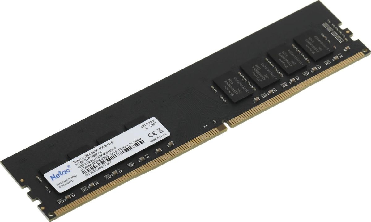 Модуль памяти DDR4 16Gb PC4-21300 2666MHz Netac