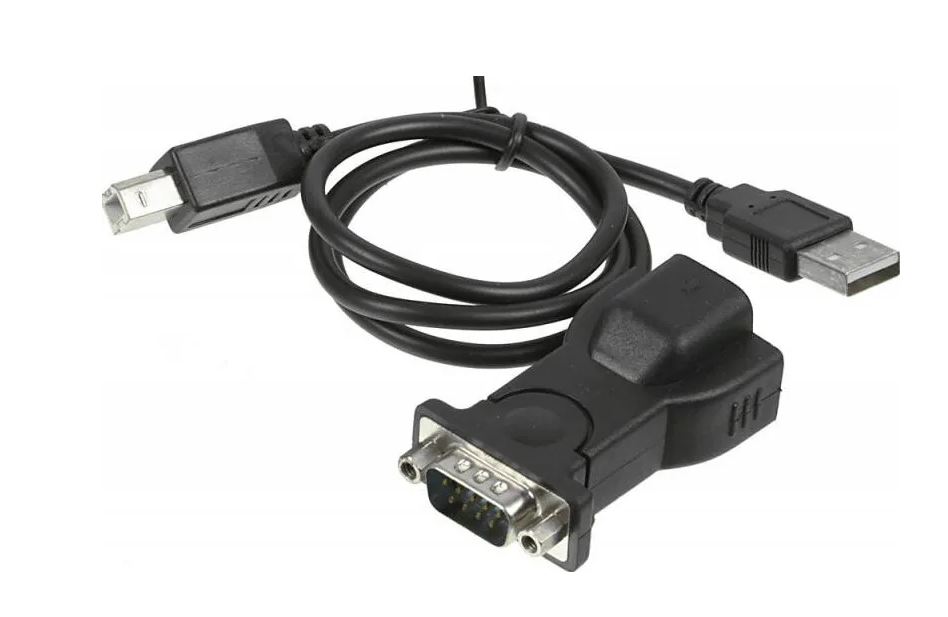 Кабель-переходник USB-A (m) < - > COM9M, Ningbo  0.8м черный