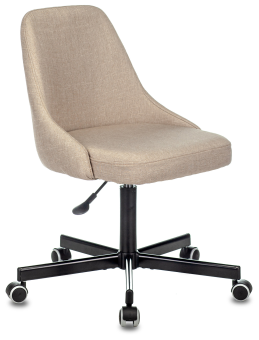 Кресло Бюрократ CH-340M (ткань, без мех. качания, крест. металл, до 120 кг) Песочный