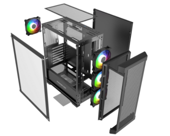 Корпус Powercase Ultimate ARGB ATX Black