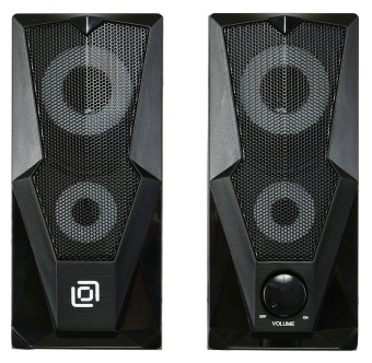 Акустическая система OKLICK OK-127 (2x3W, питание от USB) black