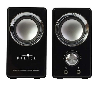 Акустическая система OKLICK OK-116 (2x3W, питание от USB) черный